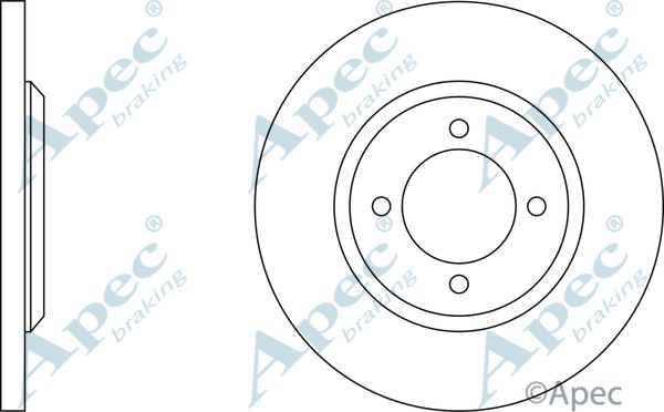 APEC BRAKING Jarrulevy DSK120